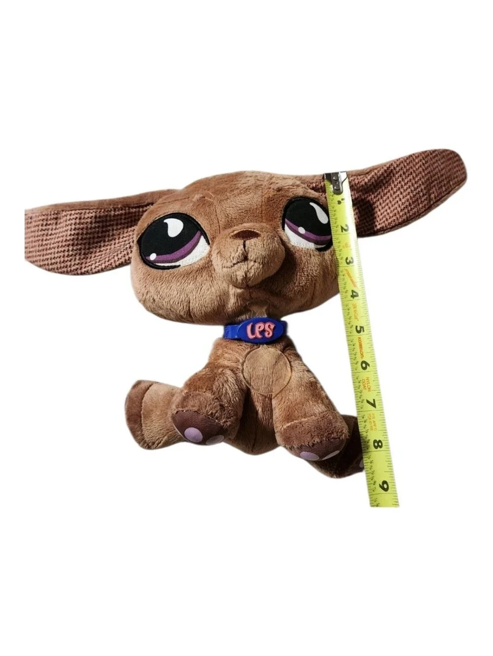 Littlest Pet Shop Dachshund Plush Hasbro Original Brown Long Ears LPS Dog 2007